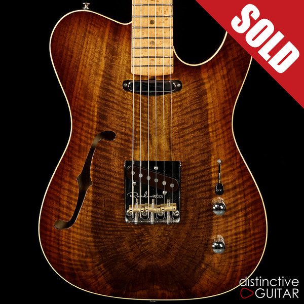 ギター Fibenare Roadmaster custom Fibenare Roadmaster '56 Thinline NAMM Blue Burst Quilt