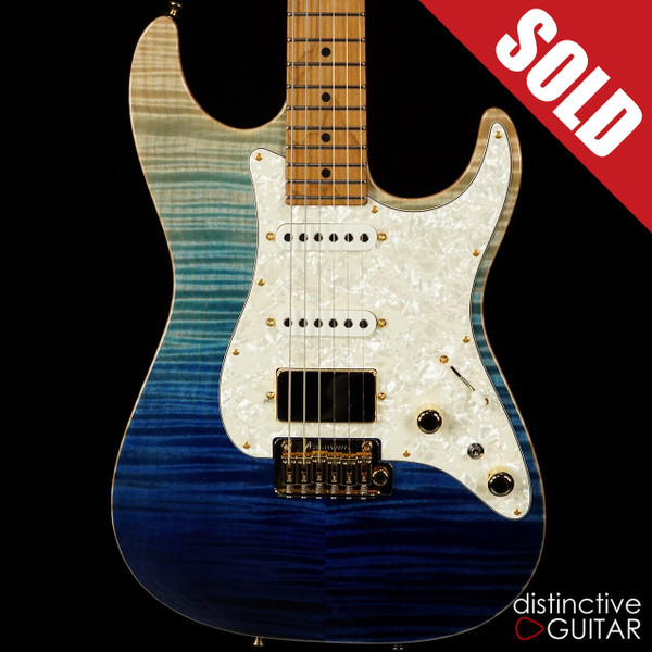 Tom Anderson Drop Top Blue Wipeout Flame Top