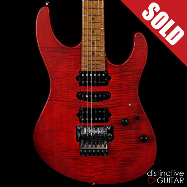 Suhr Modern Custom Satin Trans Red Flame Top JS1L9A