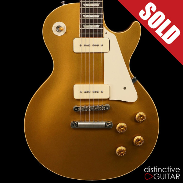 ギター Gibson Custom Shop 1956 Les Paul Goldtop Gibson 1956 Les Paul Gold Top Custom Shop Reissue - Double