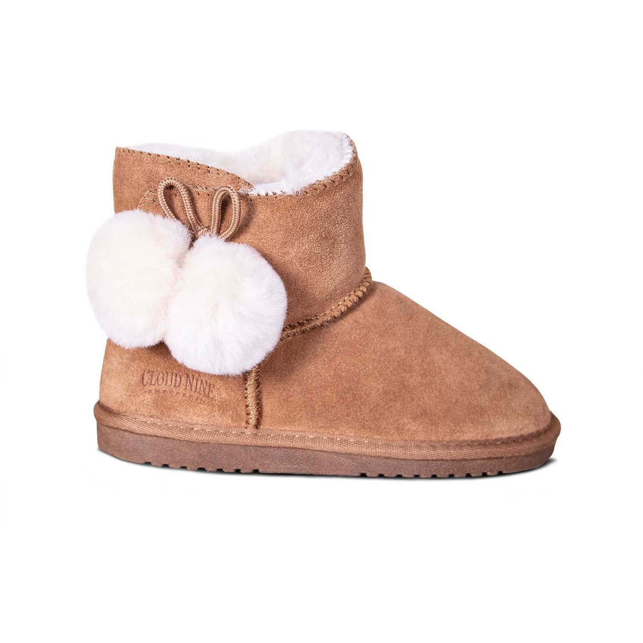 Kid s Sheepskin Pom Pom Boot by Cloud Nine Sheepskin