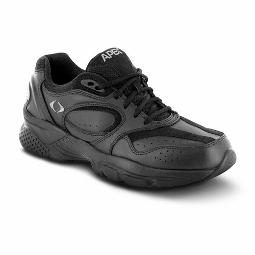 Women's Lace Walking Shoe - X Last by Apex-Black Women's Lace Walking Shoe - X Last by Apex-Black