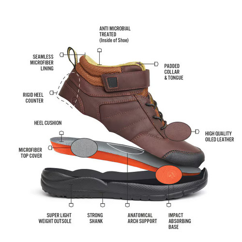 No. 55 Women's Trail Boot by Anodyne (Gen 1) - Whiskey