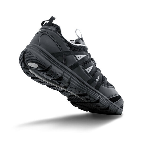 Men's Athletic Bungee Active Shoe- A5000 by Apex-Black