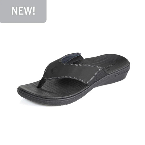 PowerStep Women's Sandals with Arch Support | Orthotic Plantar Fasciitis Relief - BLACK PowerStep Women's Sandals with Arch Support | Orthotic Plantar Fasciitis Relief - BLACK