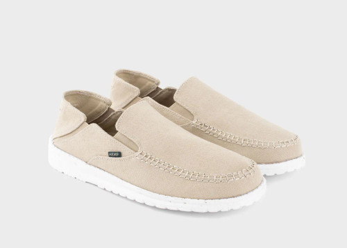 Sunslide Hemp Slip-on for Men Beige  by 8000 Kicks