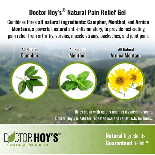 Doctor Hoy's Natural Pain Relief Gel | 3 oz Tube