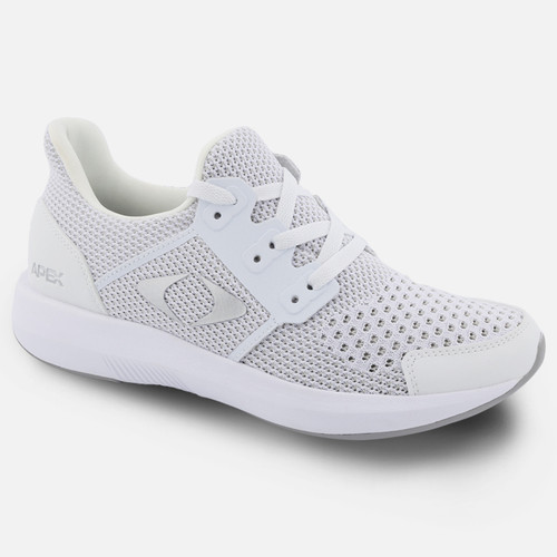 Women's Performance Athletic Sneaker by Apex-White Women's Performance Athletic Sneaker by Apex-White
