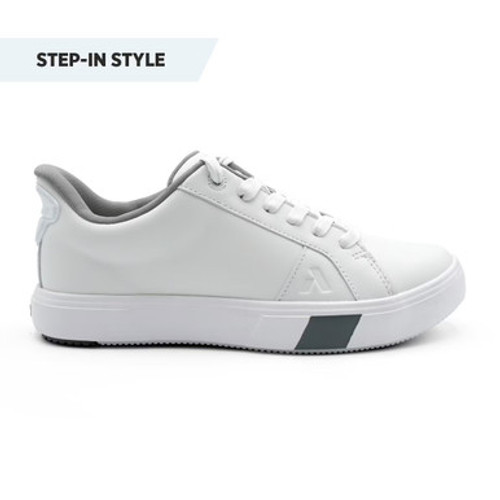 No. 27 Women's Casual Sneaker W/ Heel Assist by Anodyne - White No. 27 Women's Casual Sneaker W/ Heel Assist by Anodyne - White