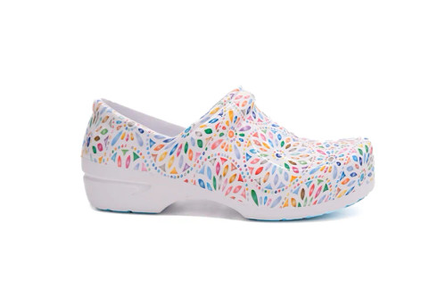 Anywhere Footwear Sr Angel - Kaleidoscope Medical Clogs