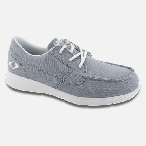 Men's Moc Toe Canvas Loafer by Apex - Gray