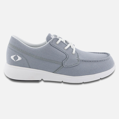 Men's Moc Toe Canvas Loafer by Apex - Gray