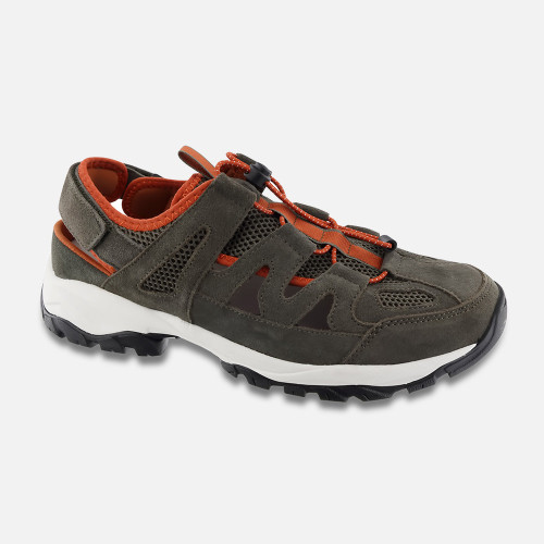 Men's Closed Toe Sandal by Apex - Sage/Burnt Orange