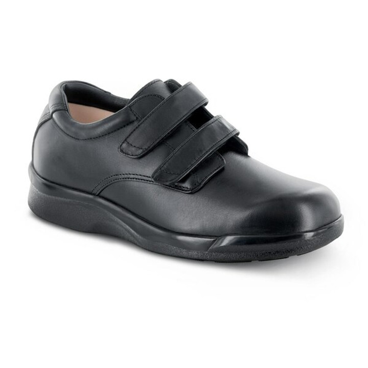 Men's Conform Double Strap Casual Shoe by Apex-Black