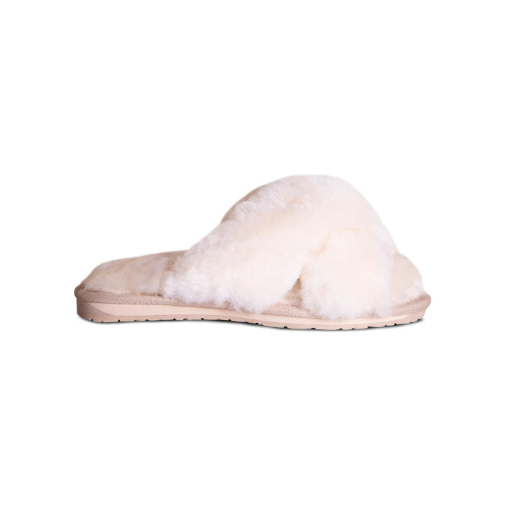 Ladies Emma Sheepskin Slipper Cream by Cloud Nine Sheepskin