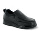 Men's Classic Moc Shoe with Full Vamp Opening by Apex-Black
