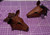 Pair of Tiny horse bag charms