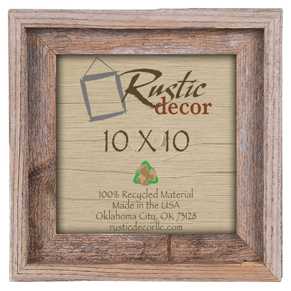 11x14 Rustic Reclaimed Barn Wood Signature Wall Frame - Rustic Decor
