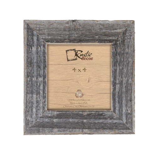 4x4 Rustic Barn Wood Standard Instagram Photo Frame