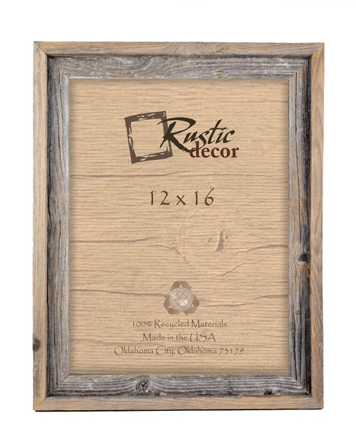 12x16 Rustic Reclaimed Barn Wood Signature Wall Frame