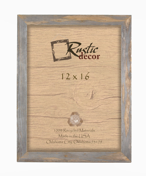 12x16  Rustic Barn Wood Standard Wall Frame