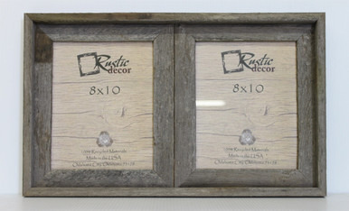 8x10 Rustic Reclaimed Barn Wood Double Opening Frame - Rustic Decor