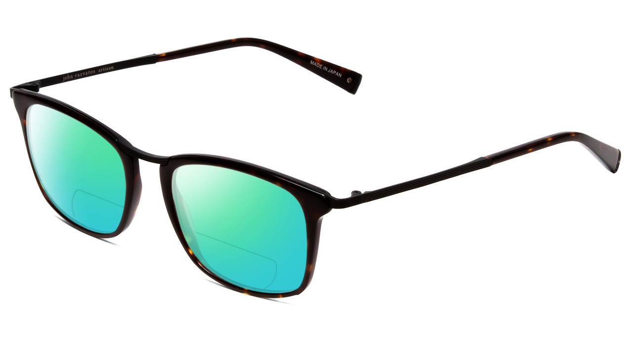 John Varvatos V375 Polarized BI-FOCAL Sunglasses Tortoise Brown