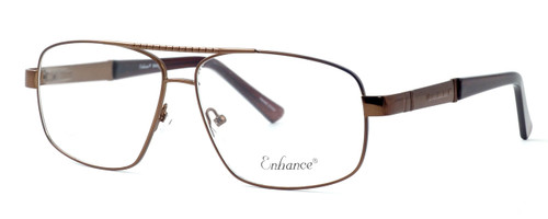 Enhance Optical Authentic Designer Reading Glasses 3920 59 mm Matte-Coffee Brown