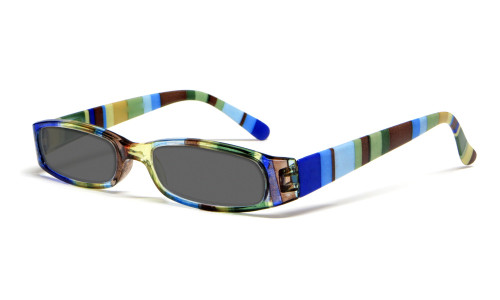 Calabria Striped Womens Reading Sunglasses & Matching Case R576S 35 Colors&Power