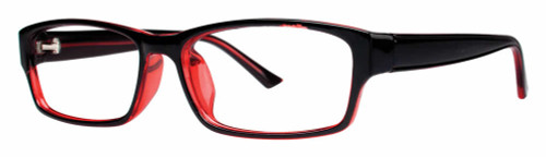 Calabria Soho 1005 Black Red Designer Eyeglasses :: Custom Left & Right Lens