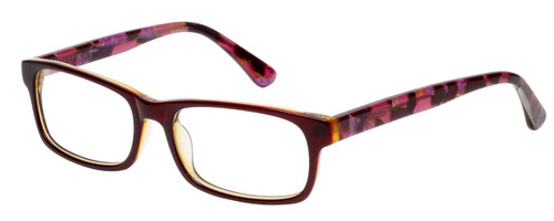 Calabria 857 Designer Eyeglasses in Wine :: Custom Left & Right Lens
