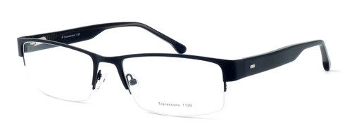 Calabria Expressions Designer Eyeglasses 1020 in Black :: Custom Left & Right Lens