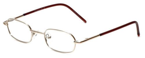 FlexPlus Collection Designer Eyeglasses Model 98 in Gold 43mm :: Custom Left & Right Lens