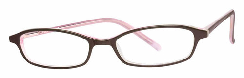 Calabria Viv Designer Eyeglasses 723 in Black-Pink :: Rx Bi-Focal