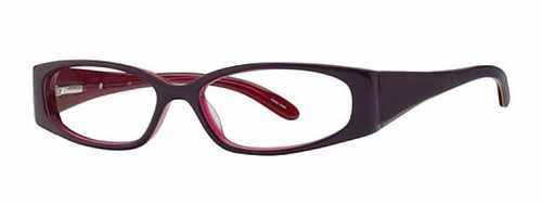 Calabria Viv Designer Eyeglasses 737 in Black-Purple :: Rx Bi-Focal