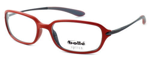 Bollé Neuilly Designer Eyeglasses in Opaque Red w/ Dark Gun :: Rx Bi-Focal