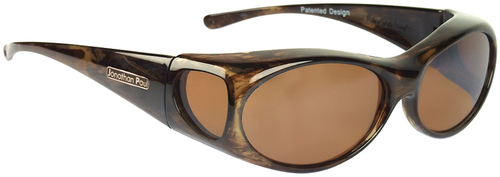 Jonathan Paul Polarized Fitover Sunglasses SMALL Aurora Brown-Marble&Amber AR008A