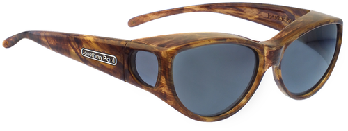 Jonathan Paul Fitovers Eyewear Medium Ikara in Tiger-Eye Gray IK003 Marble Brown