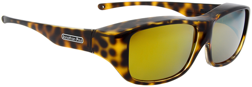 Jonathan Paul Polarized Fitovers Large Quamby in Cheetah & Gold Mirror QL003YM