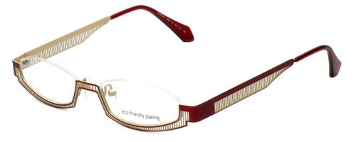 Eyefunc Designer Eyeglasses 288-44 in Red & Tan 49mm :: Custom Left & Right Lens