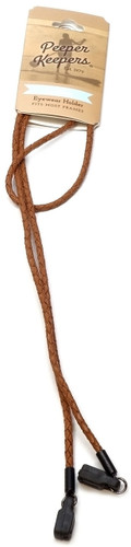 Peeper Keeper New Braided Leather Eyeglass Retainer Cord Cable Lanyard Necklace