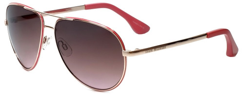 Isaac Mizrahi Designer Sunglasses IM36-71 in Pink Gold with Rose Lens