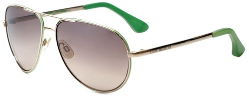 Isaac Mizrahi Designer Sunglasses IM36-86 in Mint Gold with Brown Lens