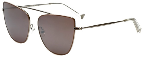 Kendall + Kylie Jenner Designer Sunglasses Val KK4017-234 in Silver Nude 60mm