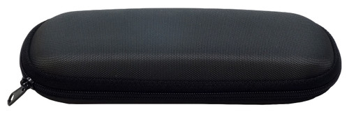 Totally Rimless Semi-Hard Zippered Eyeglass Case in Grey New Authentic 6"x3"Inch