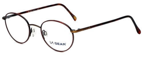 Profile View of LA Gear Reading Glasses Golden Gate in Tortoise with Blue Light Filter + A/R Len
