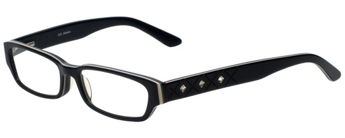 Calabria Designer Spring Hinge Reading Glasses 820-BLK Black 50mm CHOOSE POWER