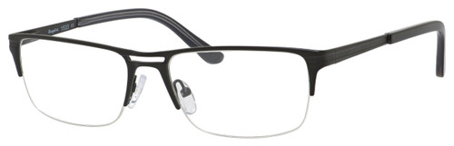 Esquire Designer Metal .5-Rimless Reading Glasses EQ1533-SBK in Satin Black 55mm