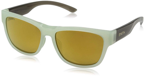 Smith Optics Ember Polarized Sunglasses in Ice Smoke with Bronze Mirror Lens