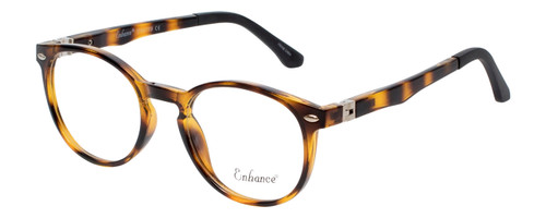 Enhance Kids Prescription Eyeglasses EN4119 46 mm Havana Tortoise/Matte Black Rx